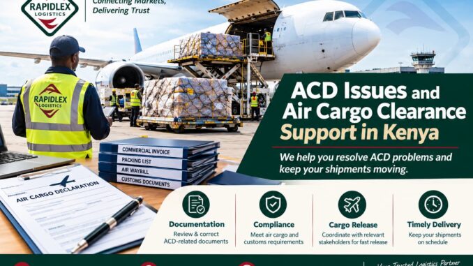 ACD Issues and Air Cargo Clearance